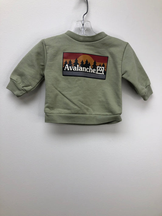 3-6 Months Avalanche green mountains Sweatshirt