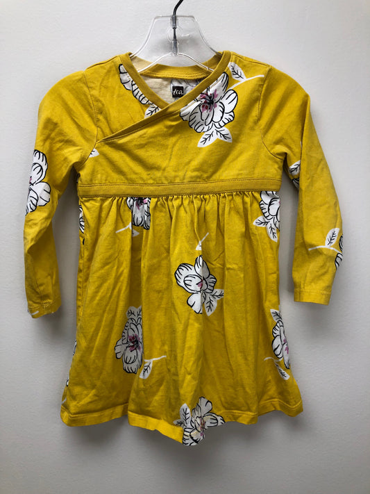 2T tea yellow floral Dress
