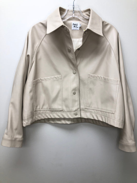 Small (4) Princess Polly tan pleather Jacket