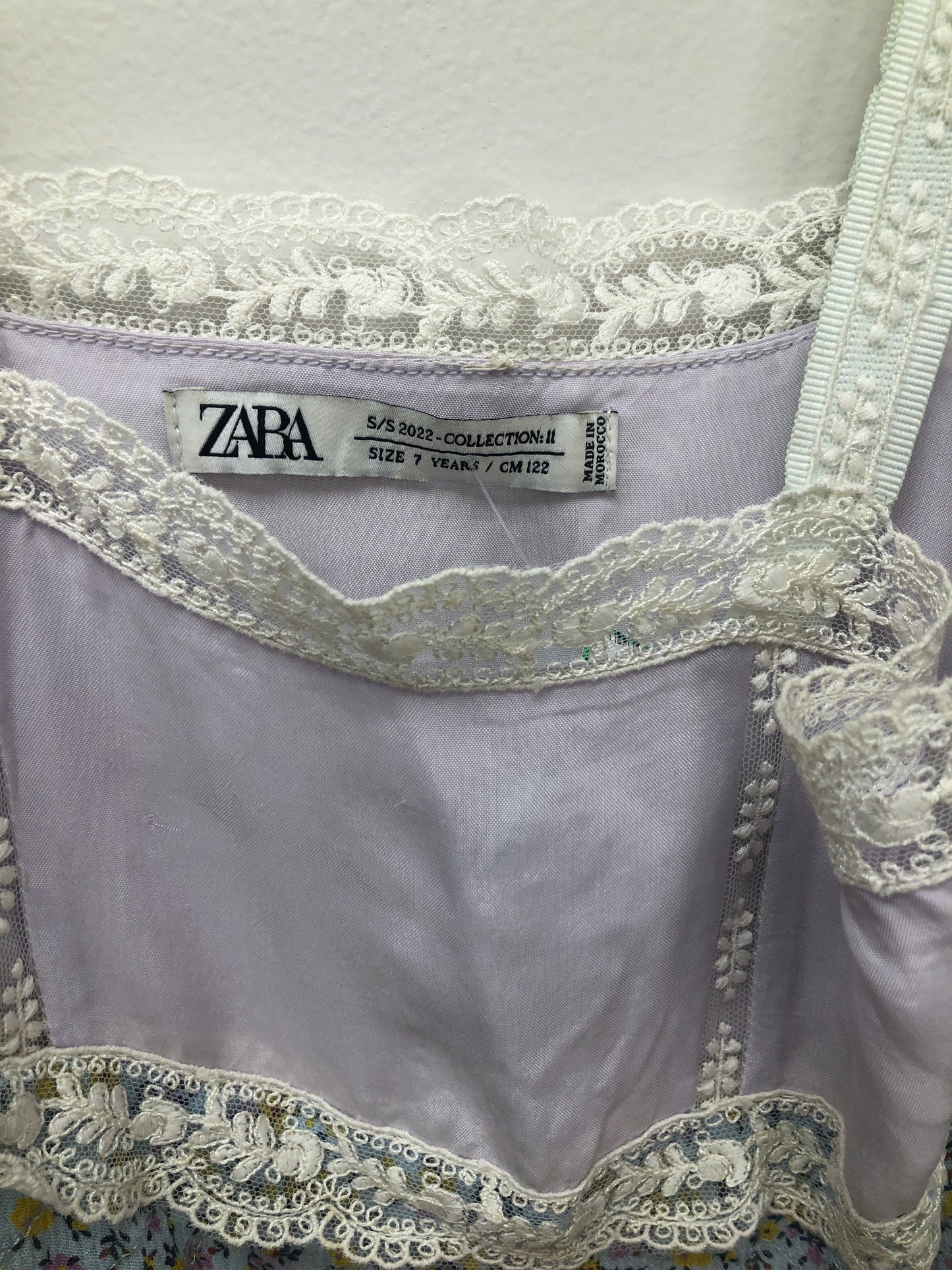 7 Zara  purple floral Dress