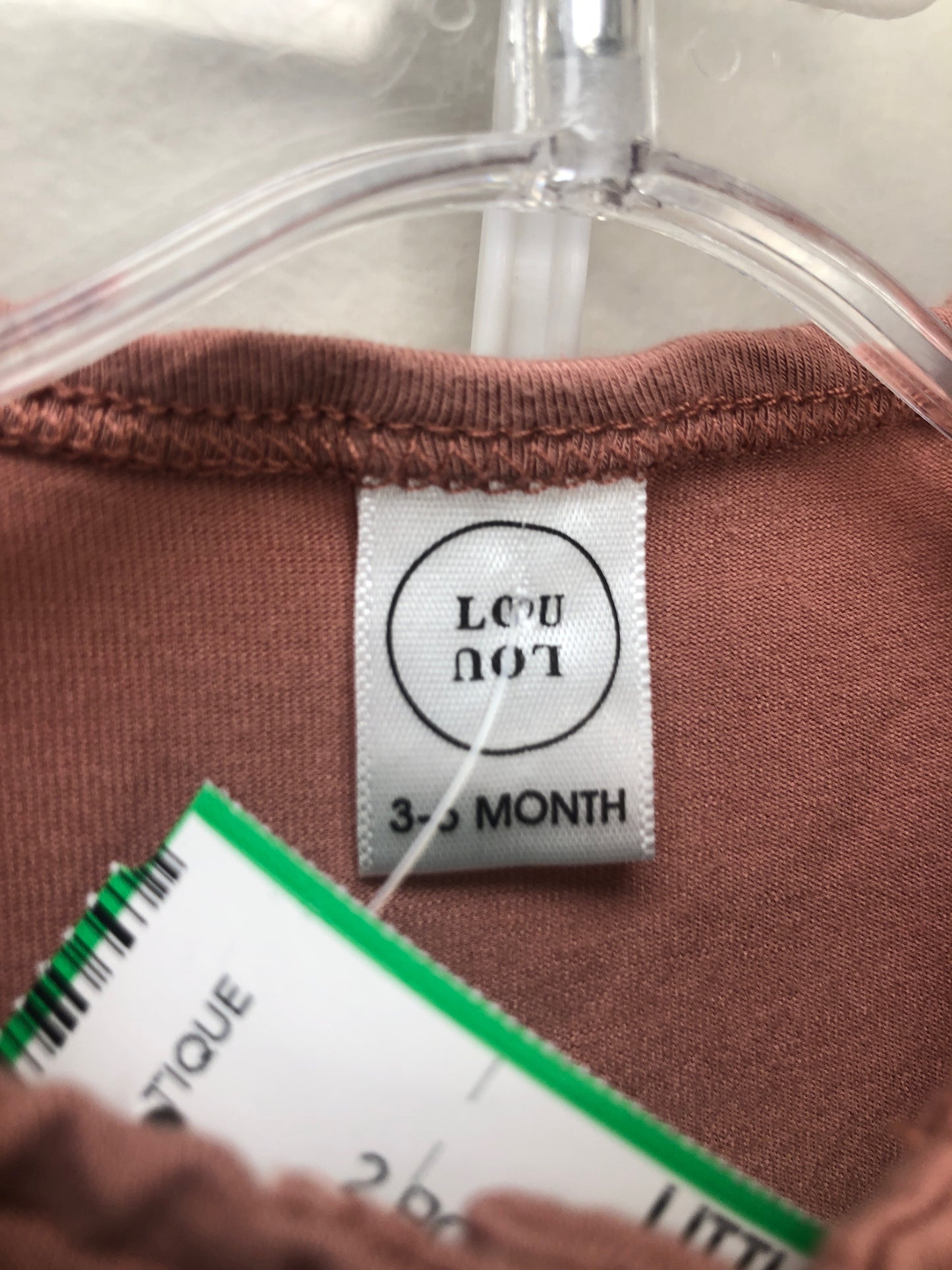 3-6 Months Lou Lou mauve 2 PC Ensembles