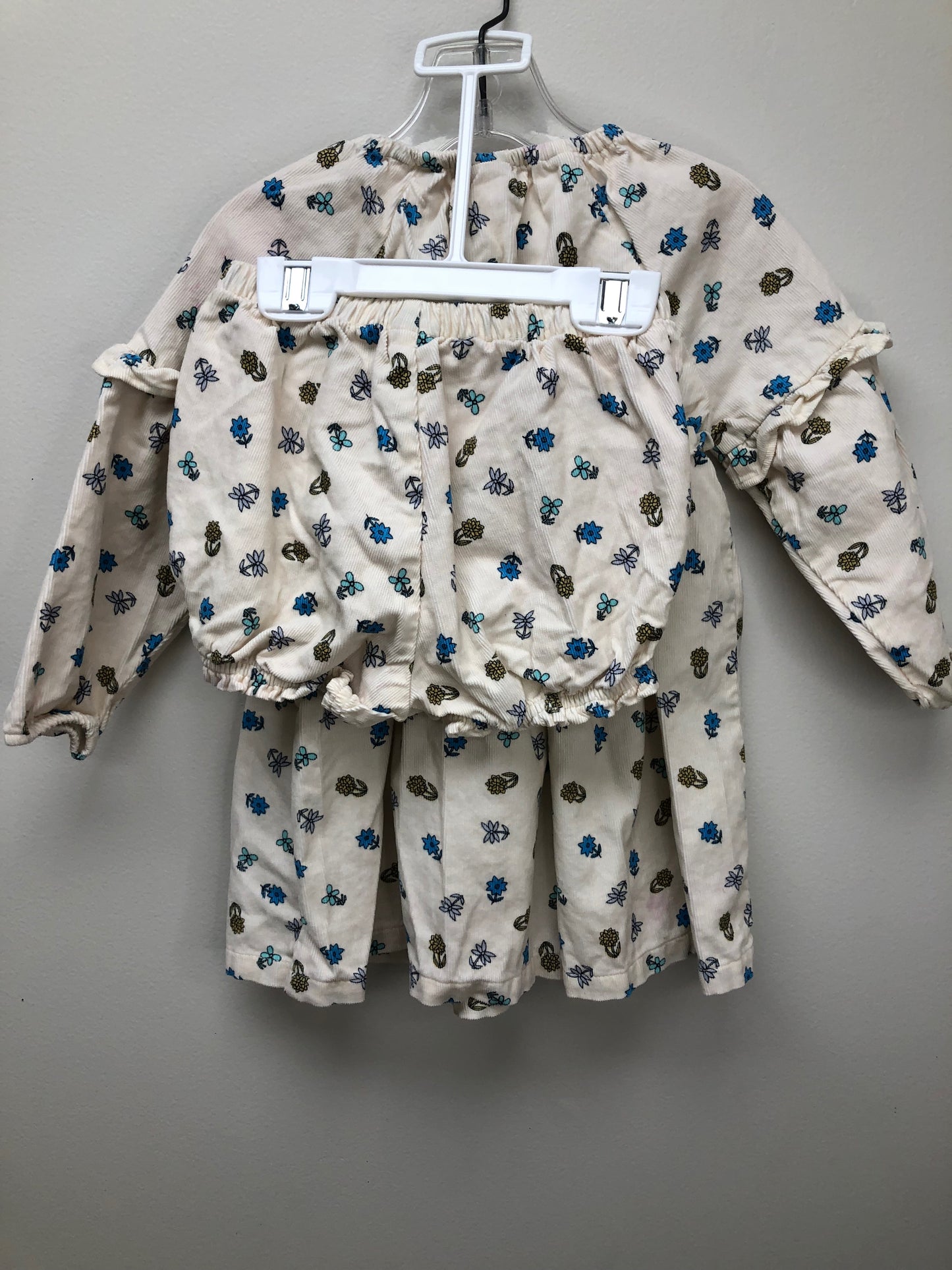 2T tea cream print Dress