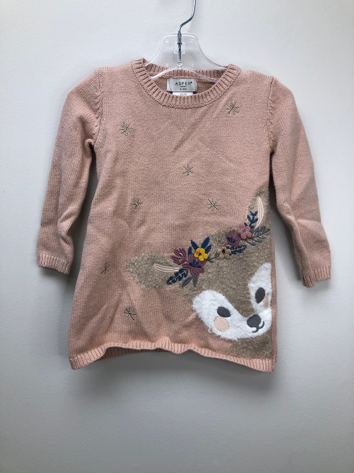 12 Months Aspen kids  blush deer Dress