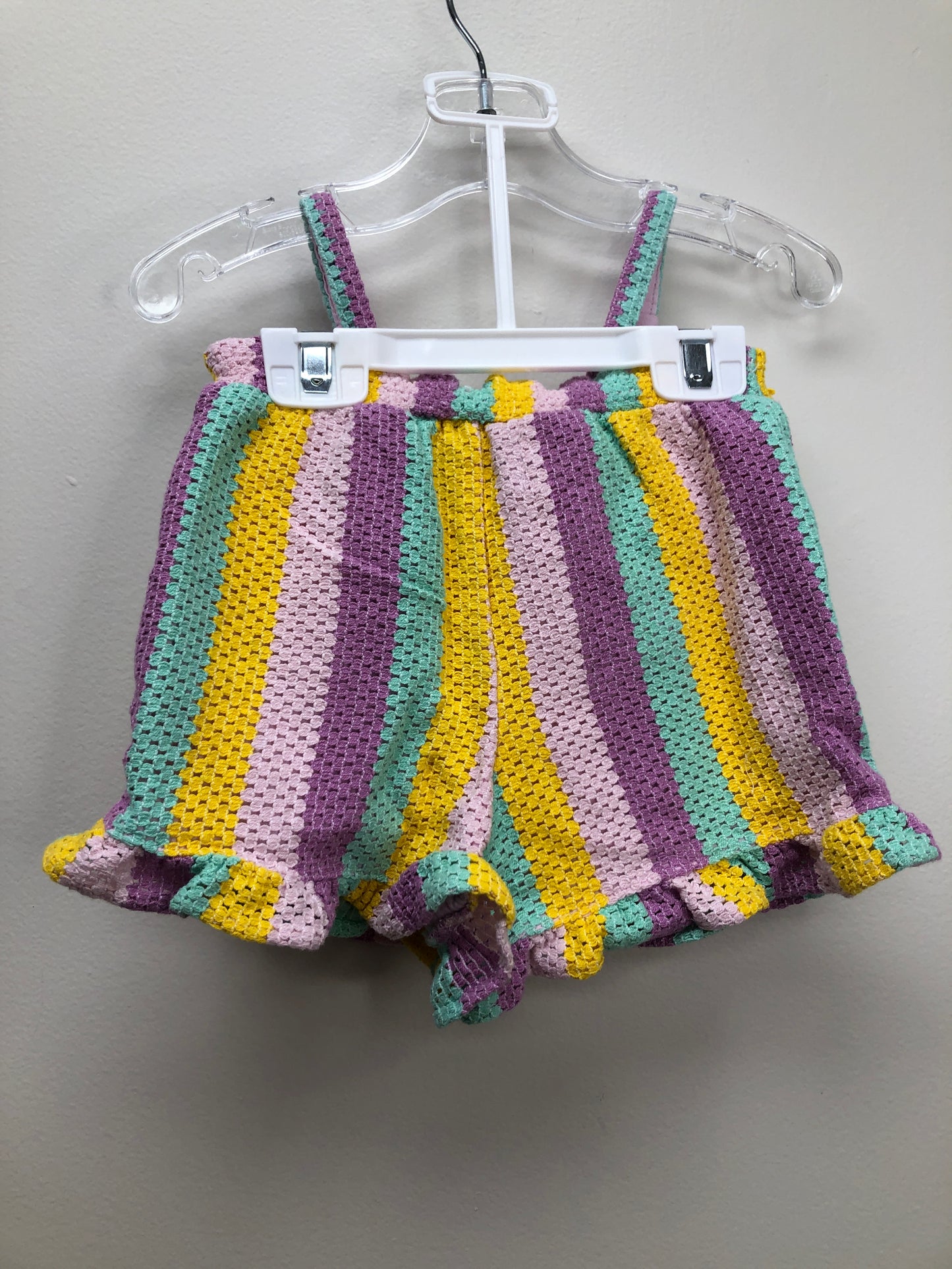 12-18m Old Navy purple stripe 2 PC Ensembles