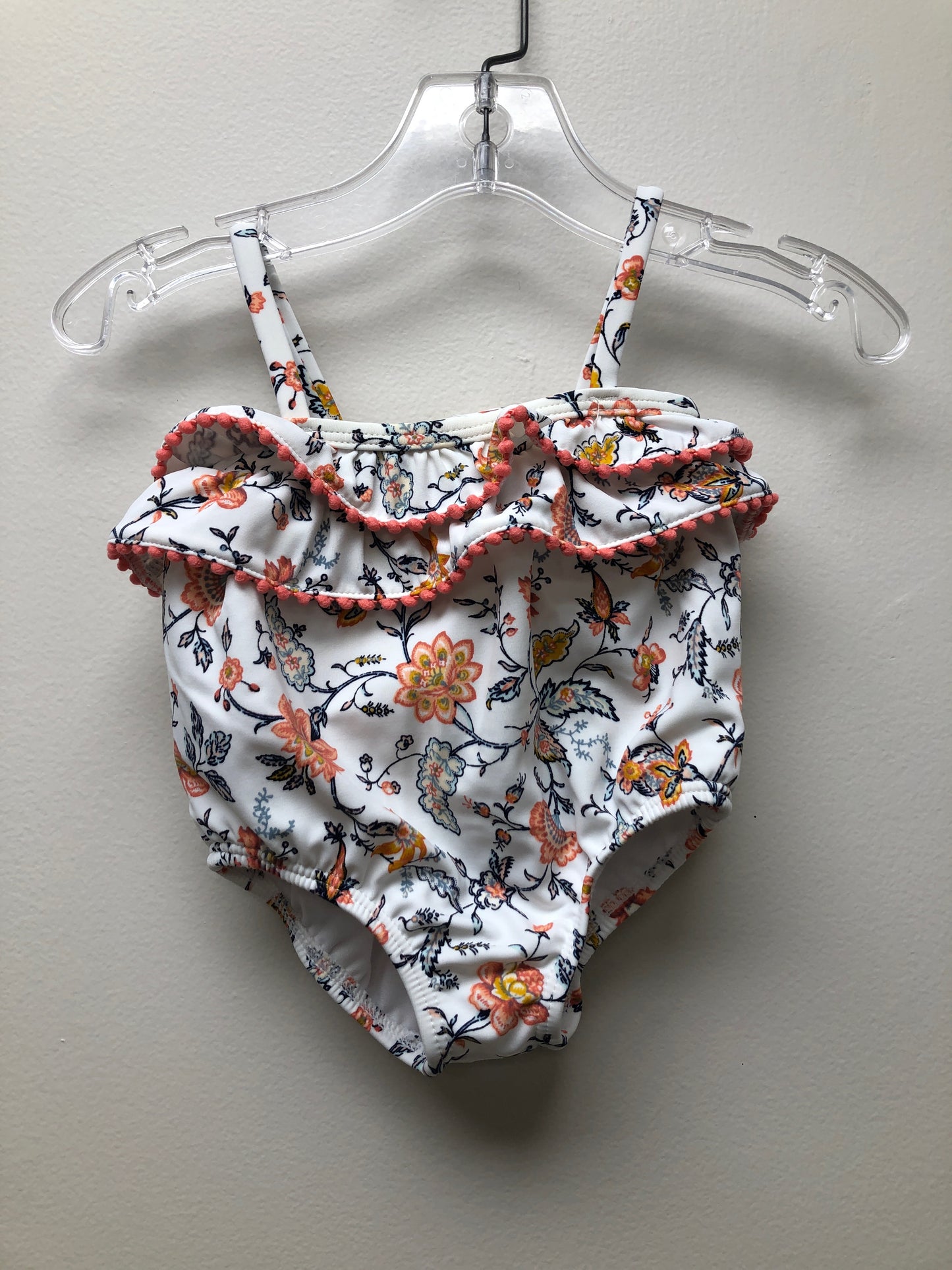 Newborn Janie and Jack white floral Swimwear