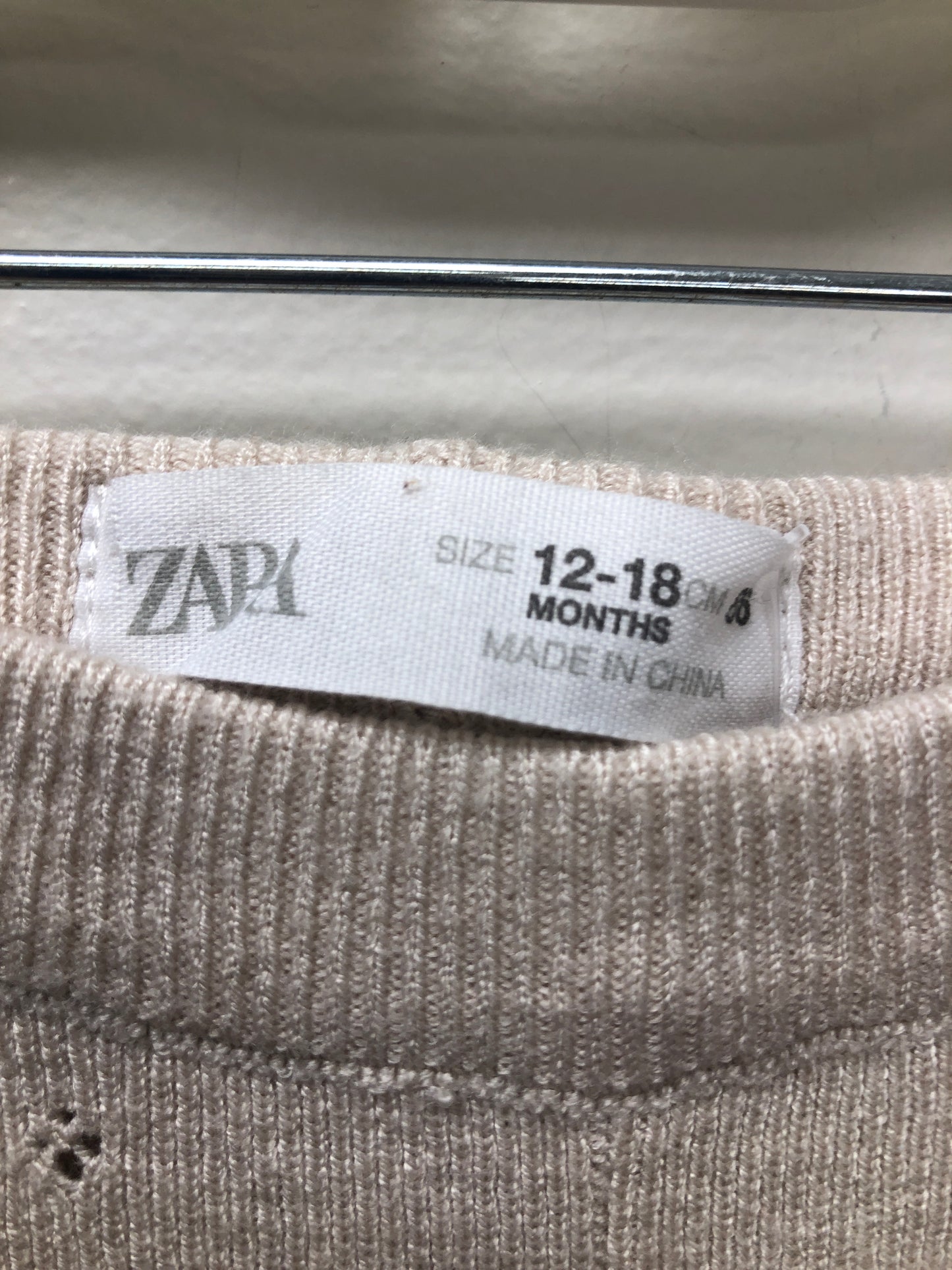 12m Zara cream pointelle Pants