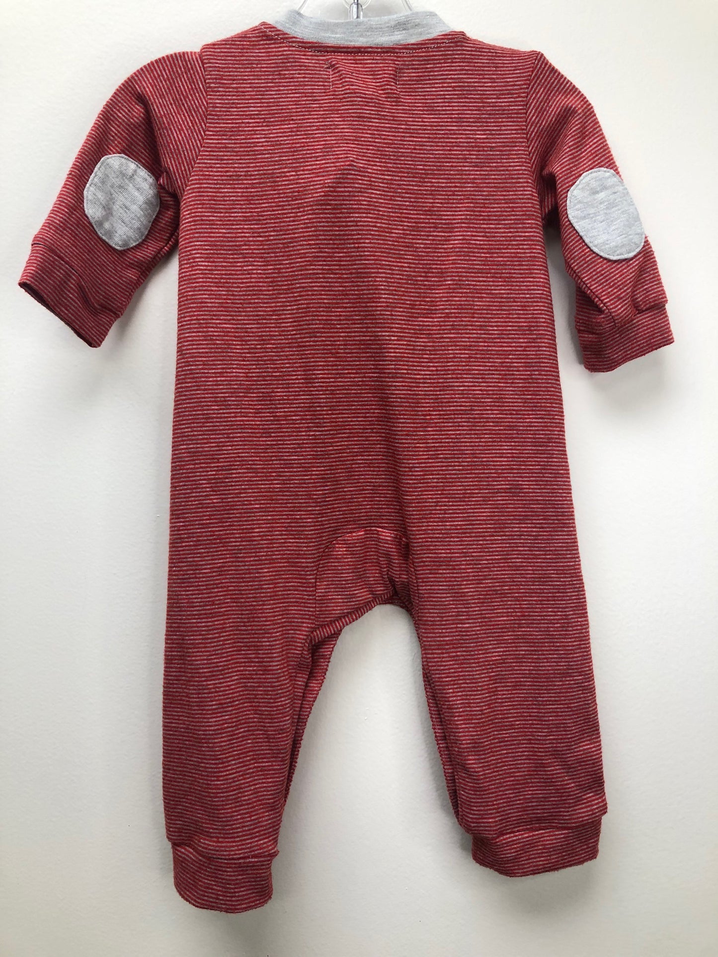 0-3m Me & Henry red stripe 1 PC Ensemble