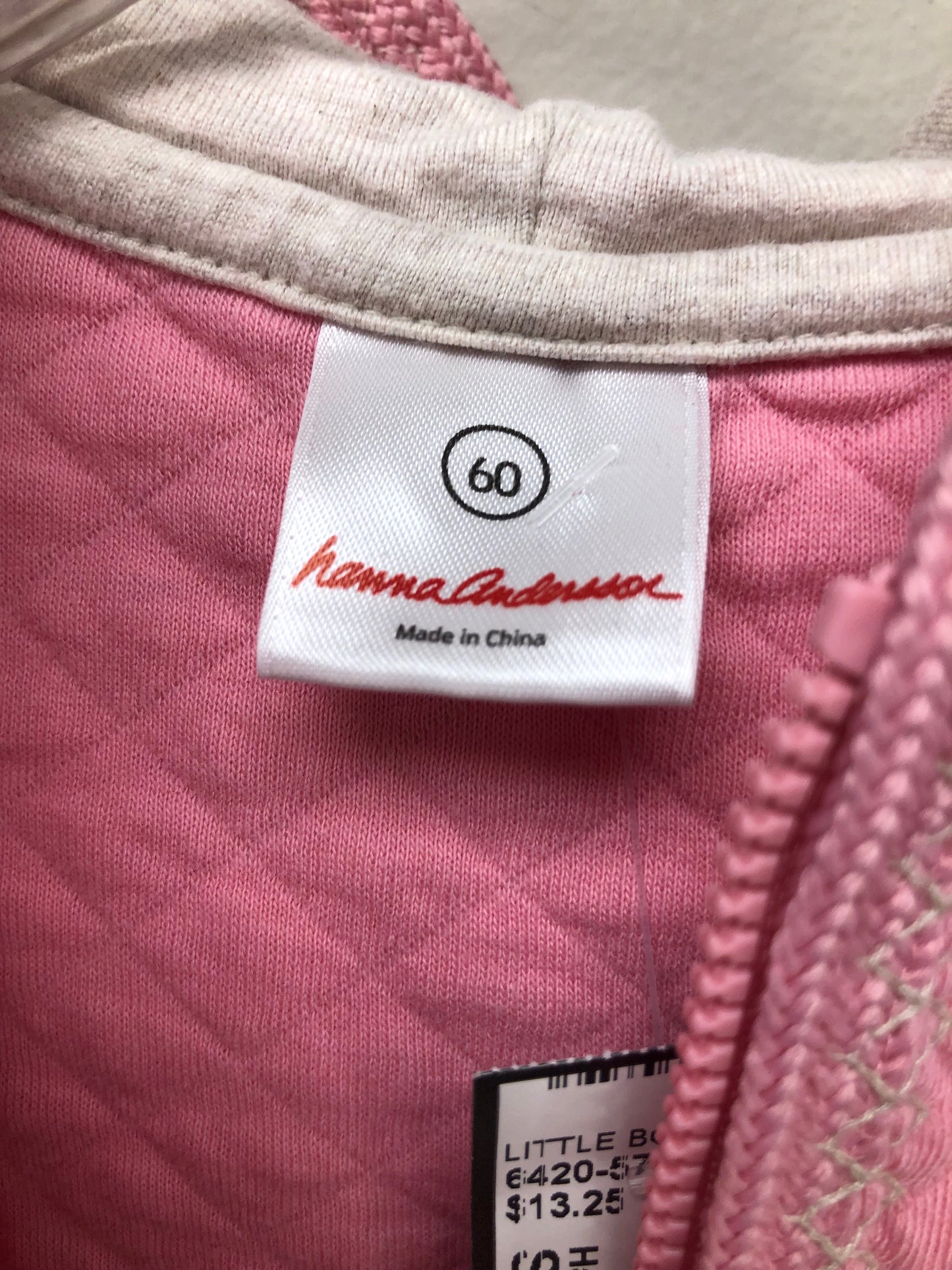 18 months Hanna Andersson pink embroidered Sweatshirt