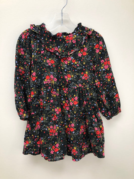 2T Cat & Jack black floral Dress