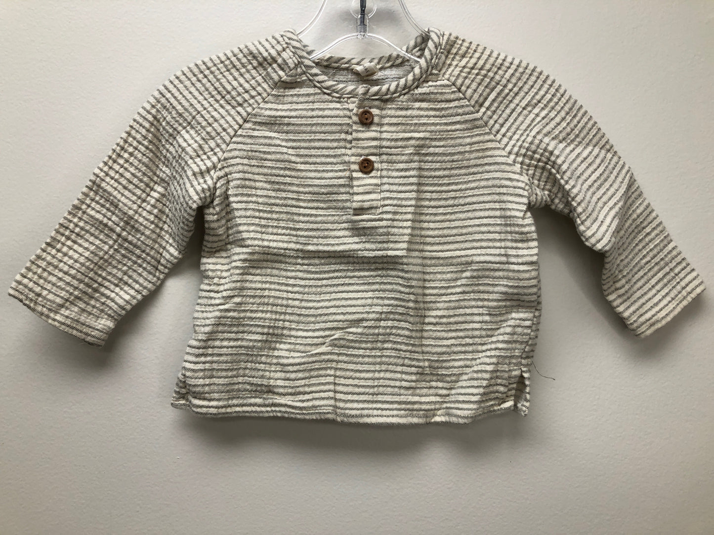 3 months Quincy Mae cream stripe Shirt