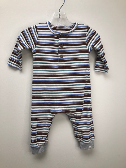 0-3m Me & Henry blue stripe 1 PC Ensemble