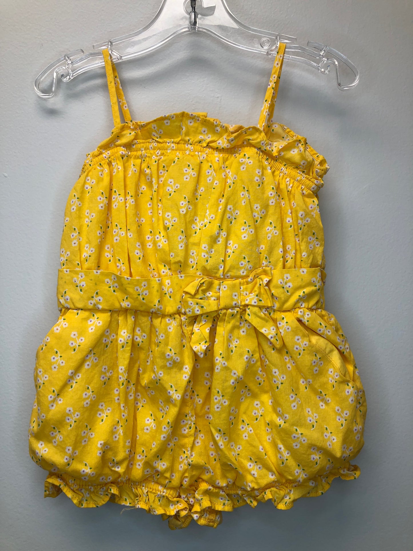 2T Janie and Jack yellow floral Romper