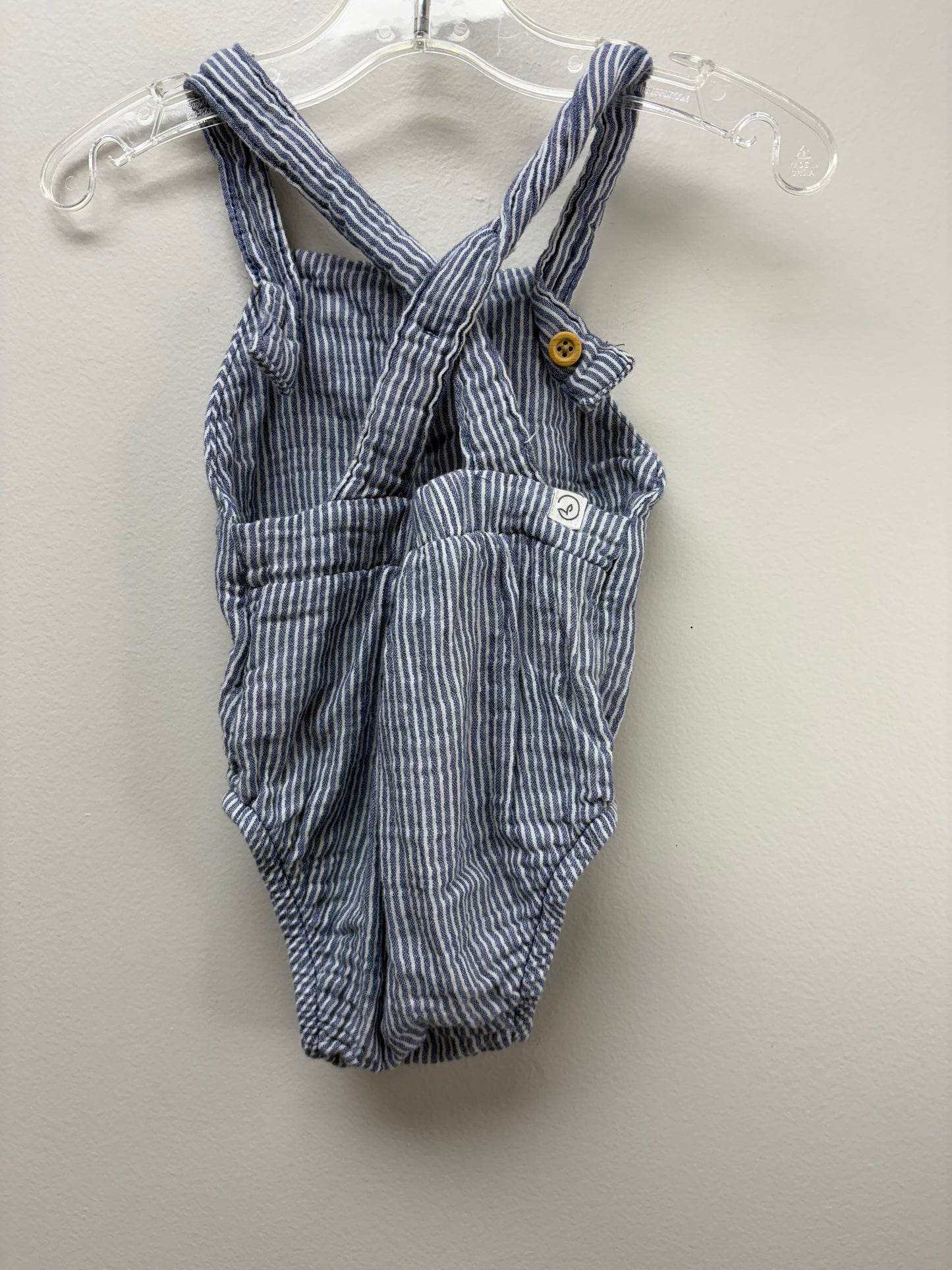 6m Carter's white stripe Romper