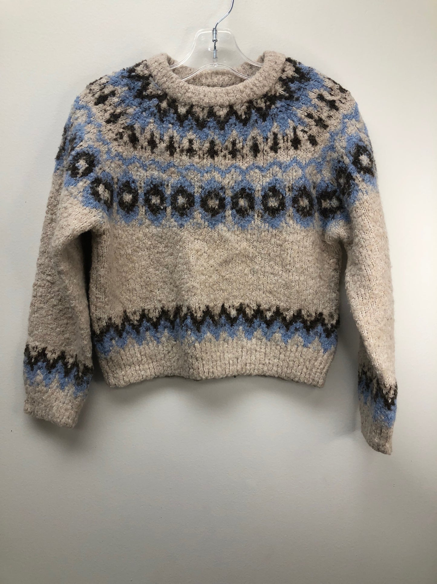 Zara Child Size 8 cream Sweater