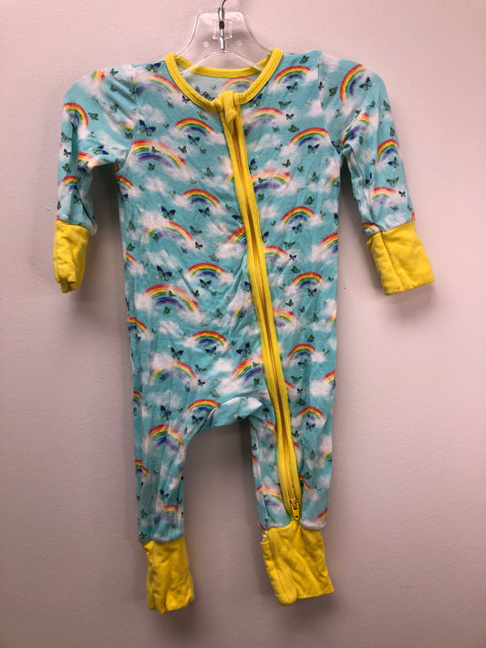 0-3m Free birdies teal rainbow Sleeper