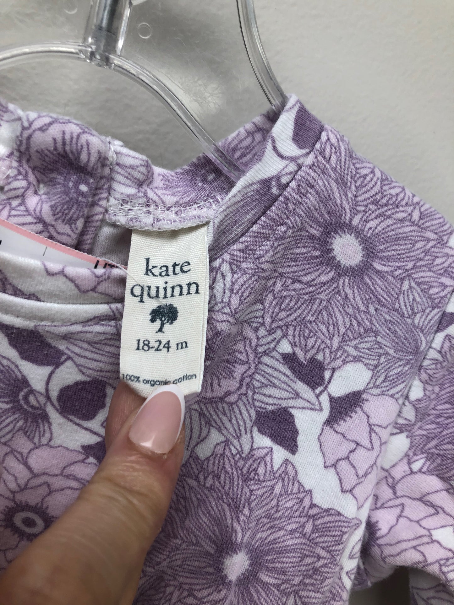 18-24 Months Kate Quinn purple floral Shirt