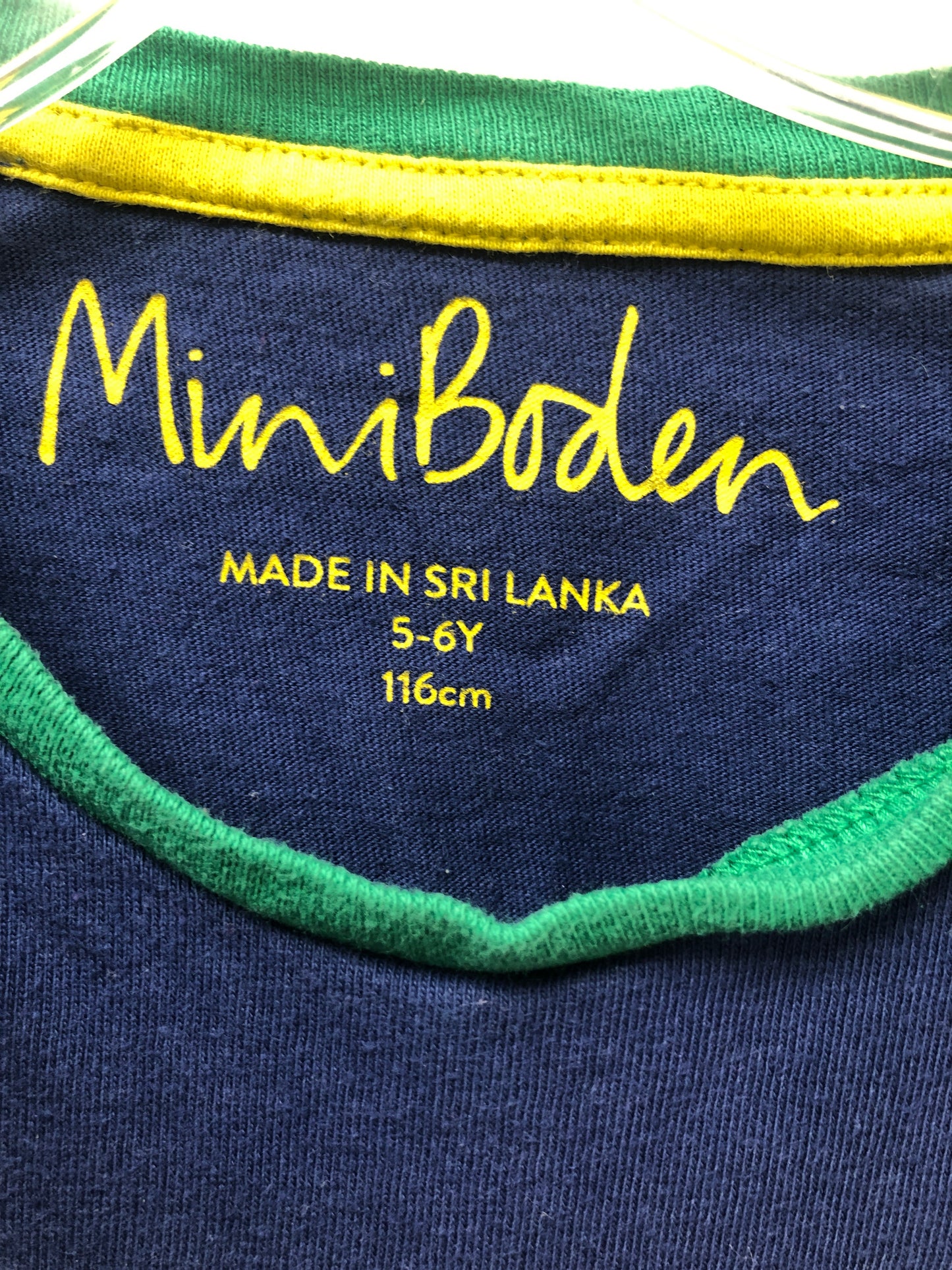 5-6 Mini Boden navy planets Shirt