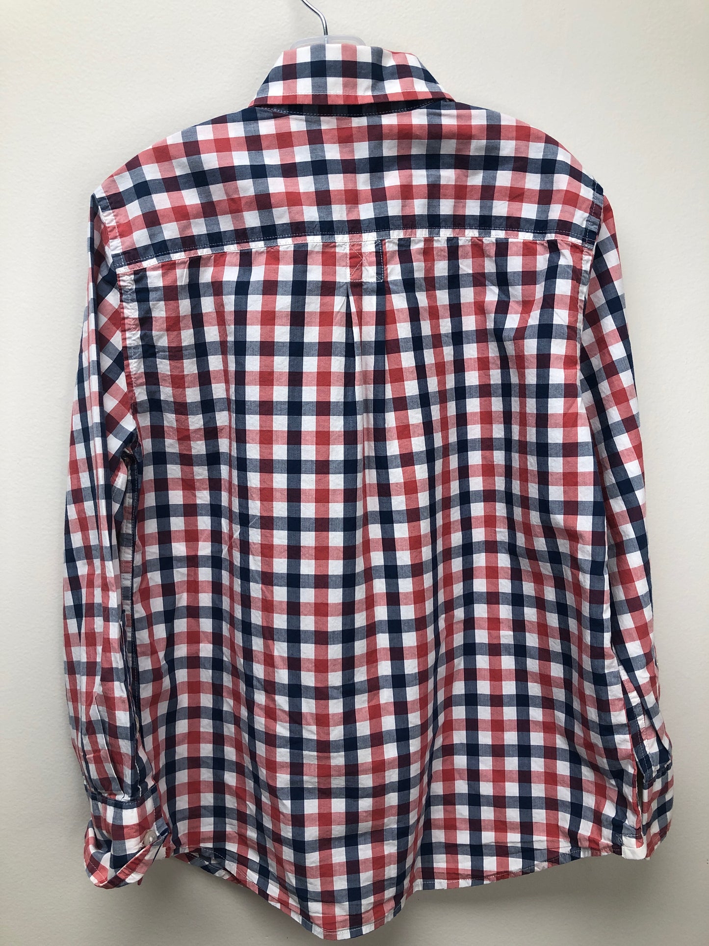 8 Crewcuts red plaid Shirt
