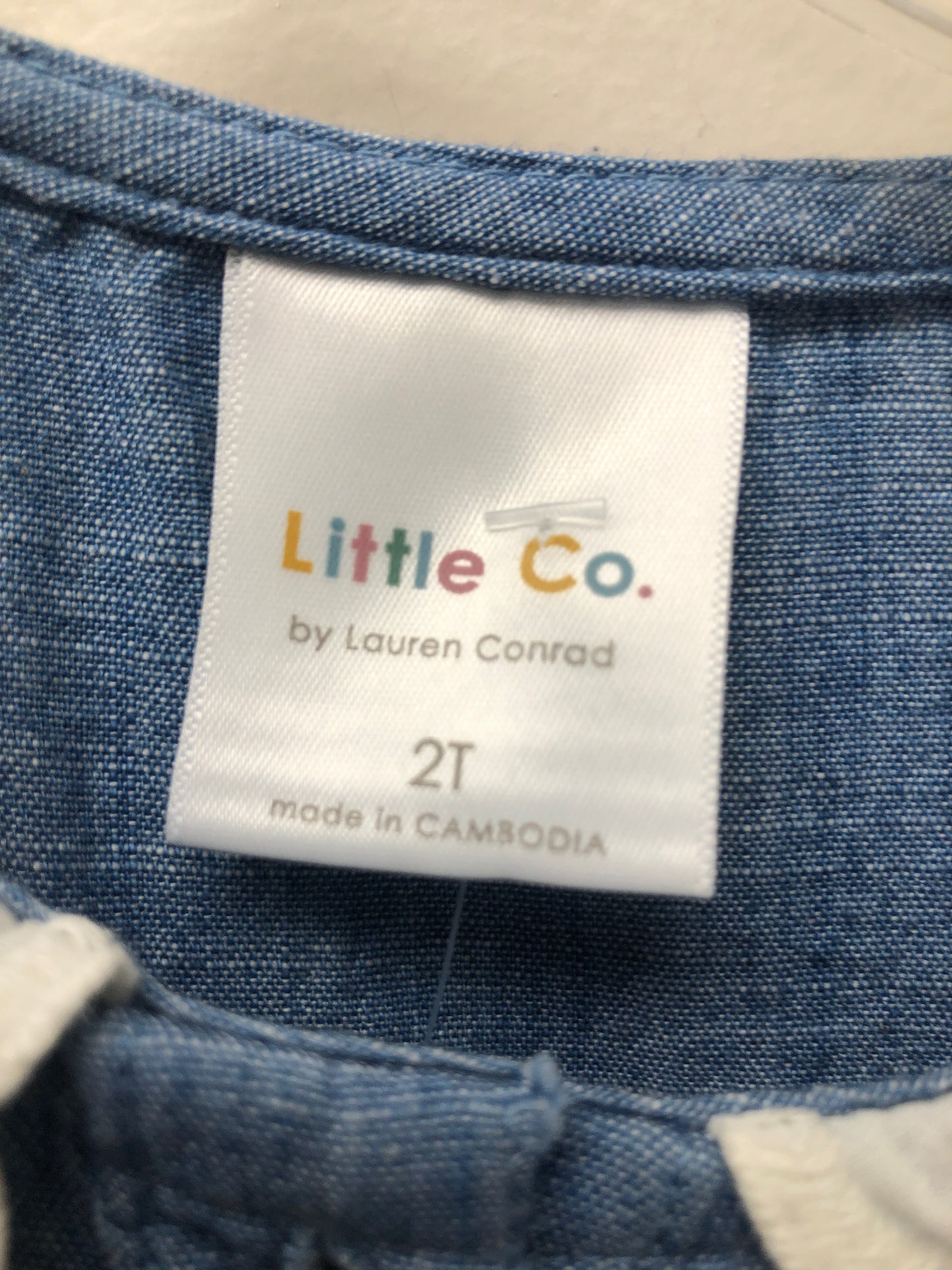 2T Little Co. denim eyelet Dress