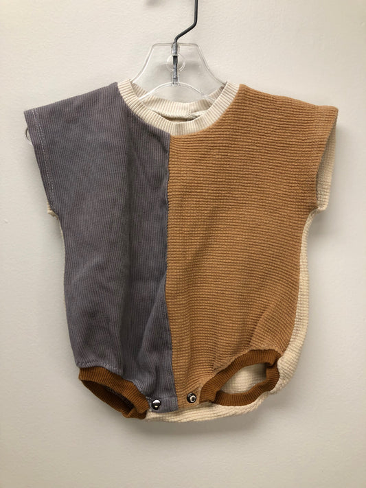 0-3m Lush brown thermal Romper