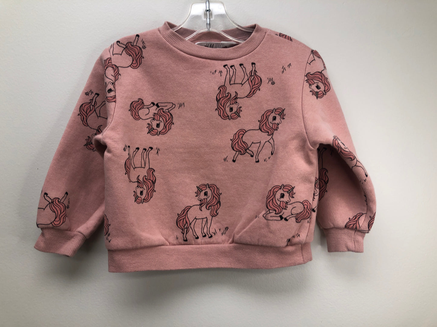 2T  & M pink unicorn Sweatshirt