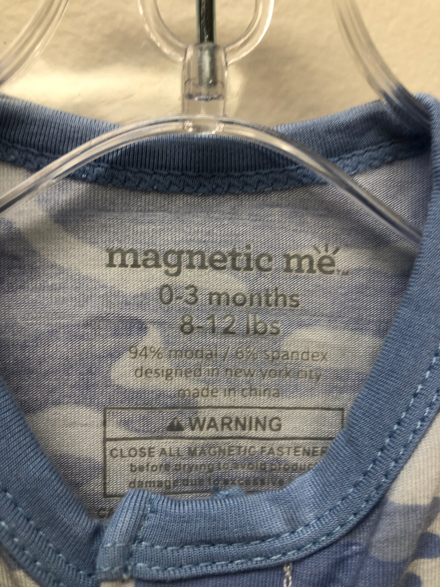 0-3m Magnetic Me blue camouflage Sleeper