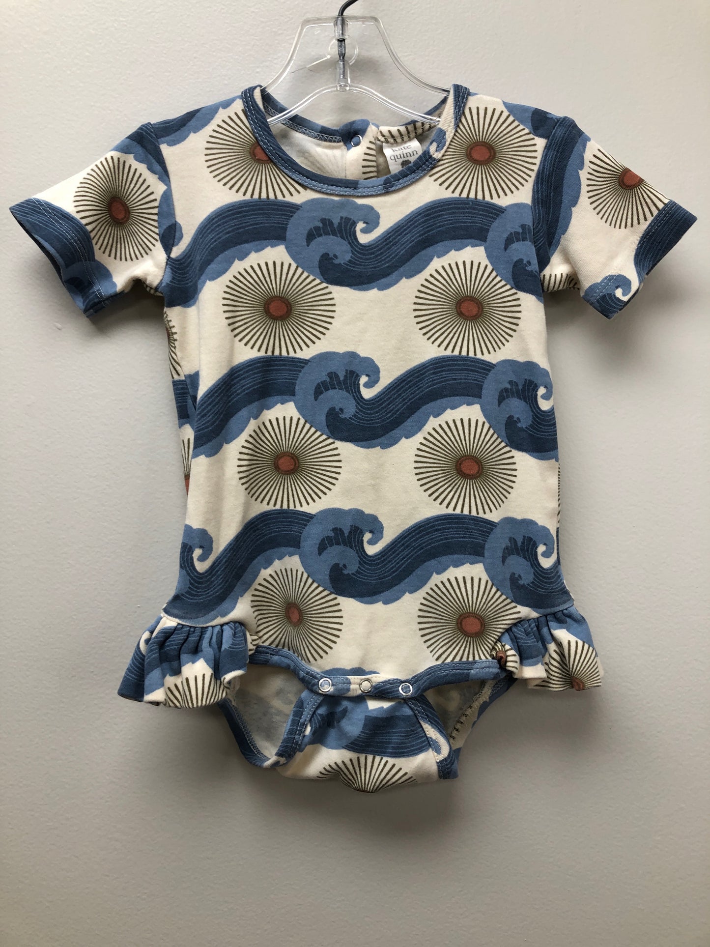 18-24m Kate Quinn blue print Onesie