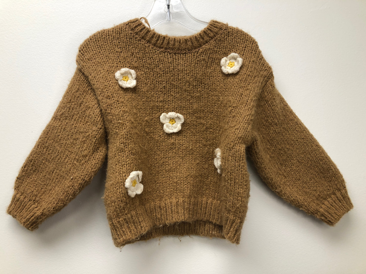 2T Zara brown flowers Sweater