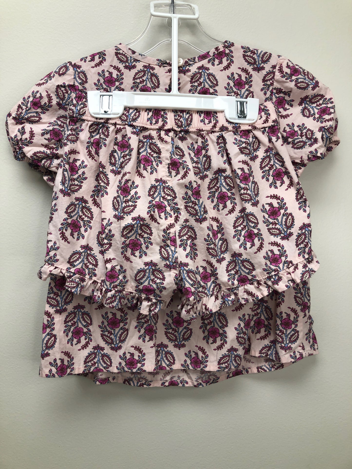 6/7 Crewcuts pink floral 2 PC Ensembles