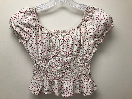10 H&M  cream floral Shirt