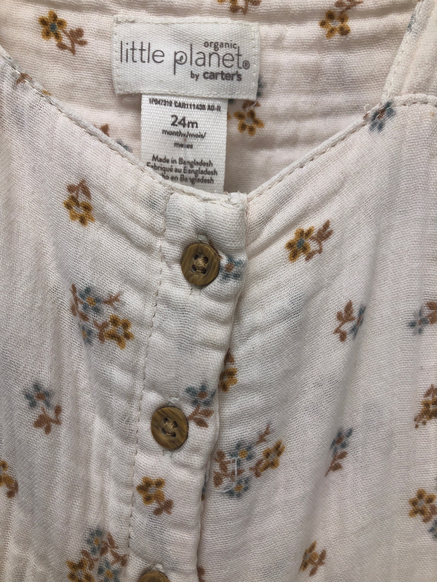 24m Little Planet pink floral 2 PC Ensembles