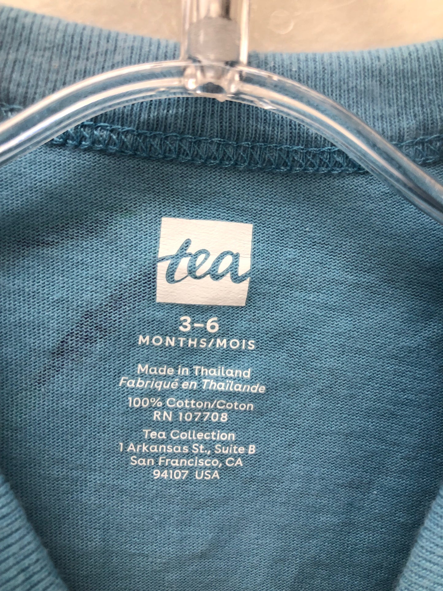 3-6m tea teal bike 1 PC Ensemble
