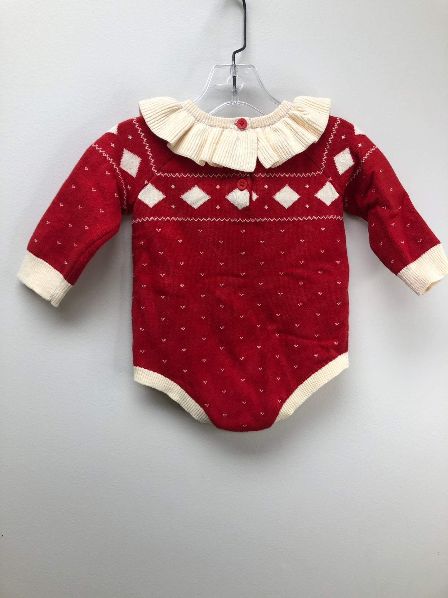3-6 Months Cat & Jack Months red knit Romper