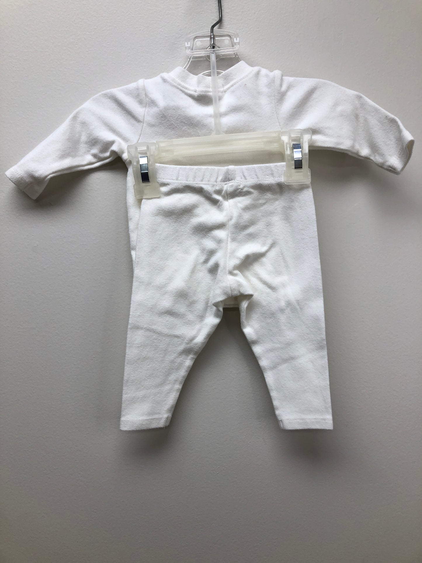 Newborn Oh Baby! white dinosaur 2 PC Ensembles