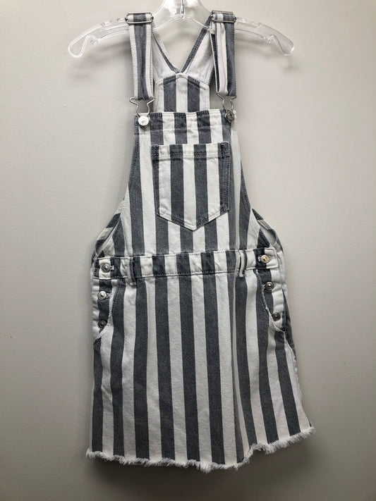 Size 9 Zara gray stripe Overall dress
