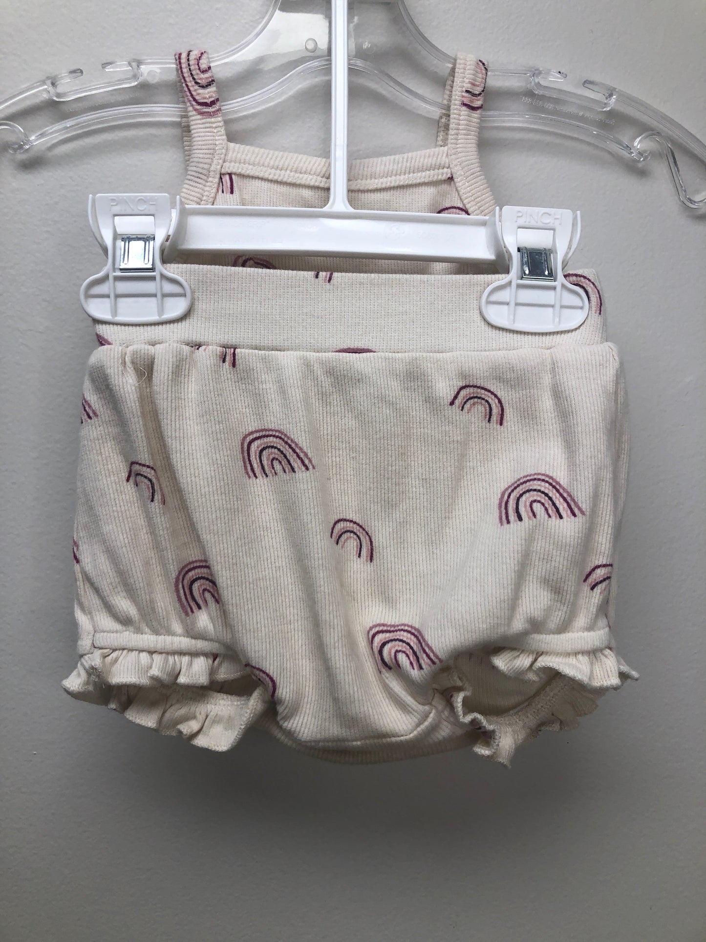 Kate Quinn Child Size 3 Months cream rainbow 2 PC Ensembles
