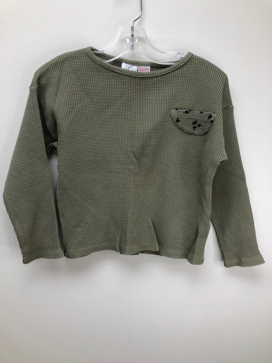 3-4 Zara green thermal Shirt