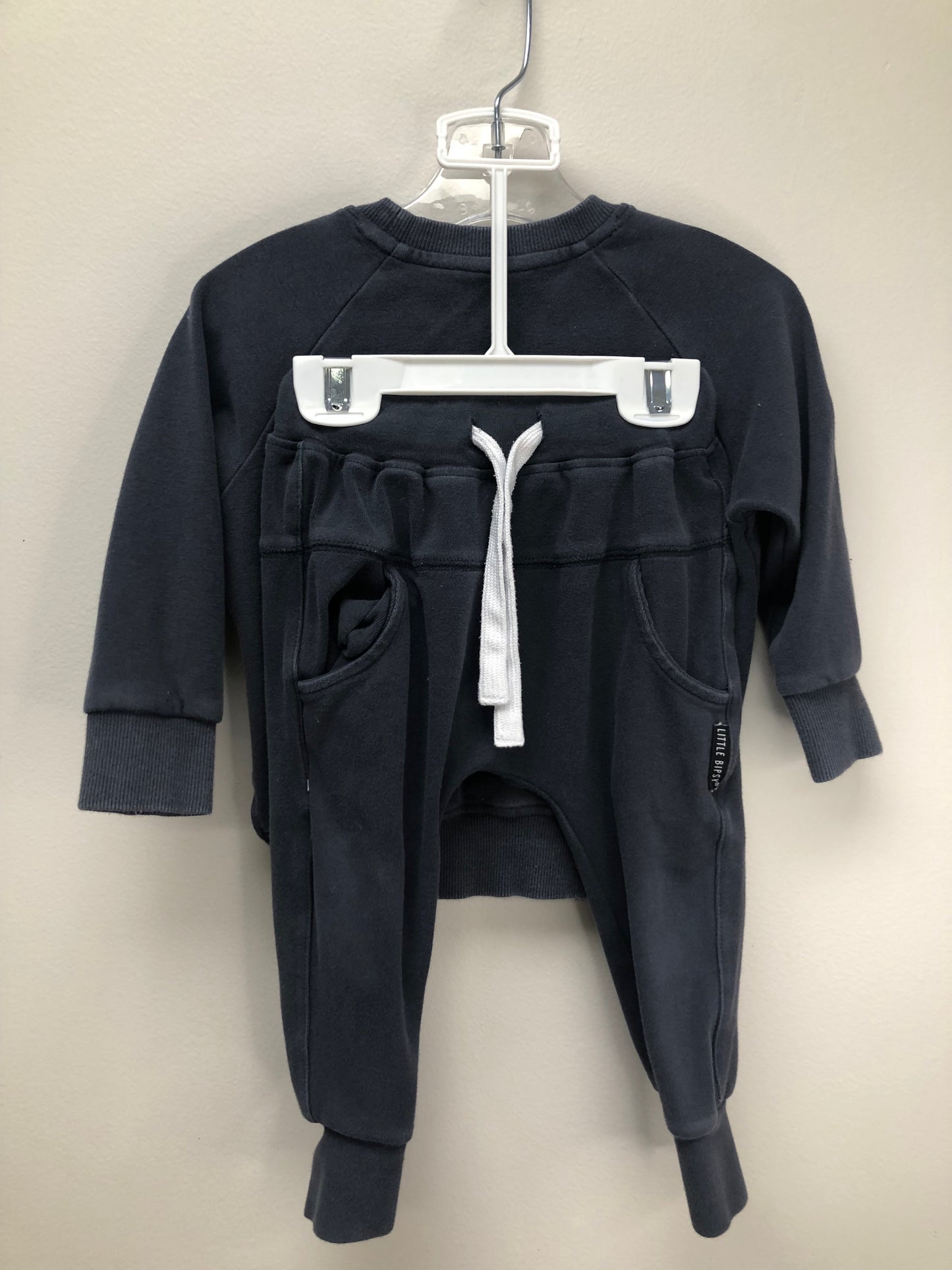 18-24 Months Little Bipsy charcoal 2 PC Ensembles