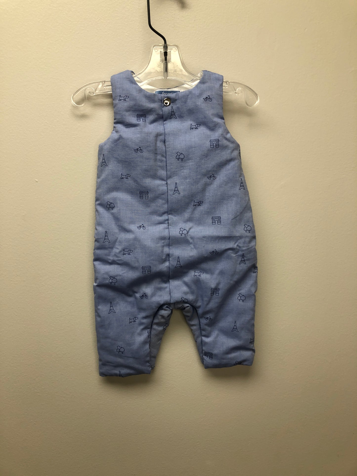 Newborn Jacadi blue Paris Romper