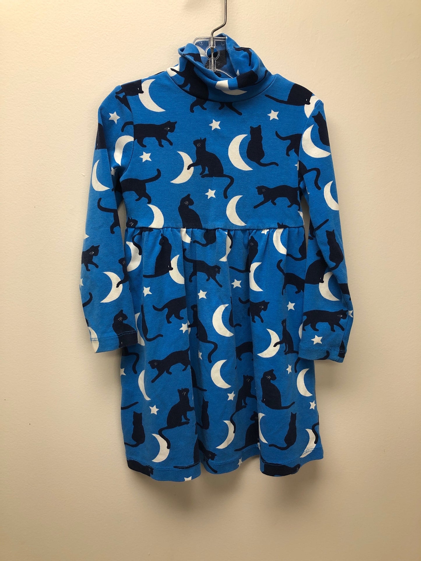 Size 4-5 Mini Boden blue cat Dress