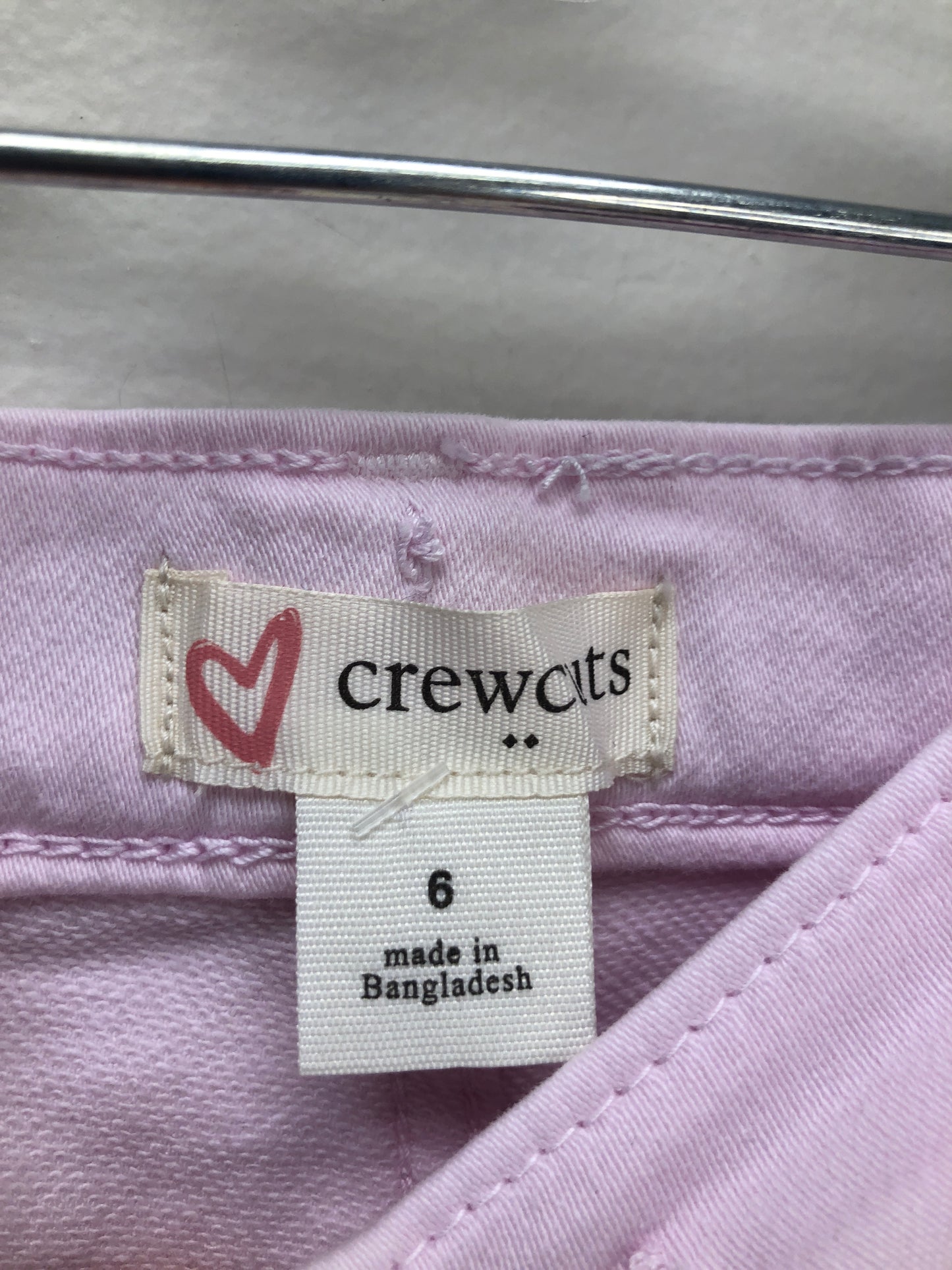 6 Crewcuts pink denim Pants