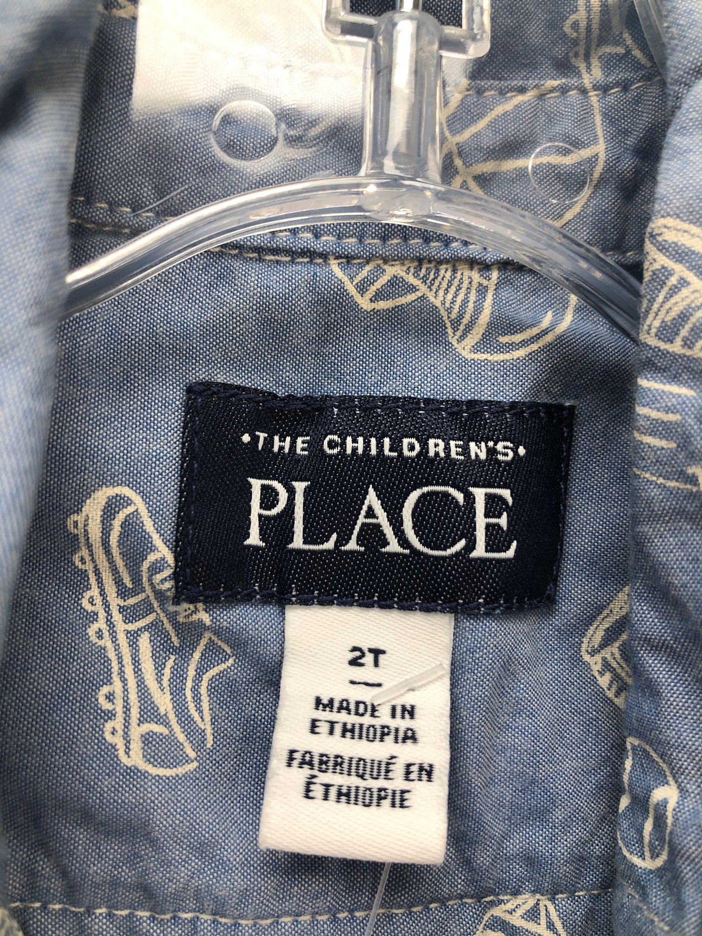 2T The Children's Place blue Sports Shirt