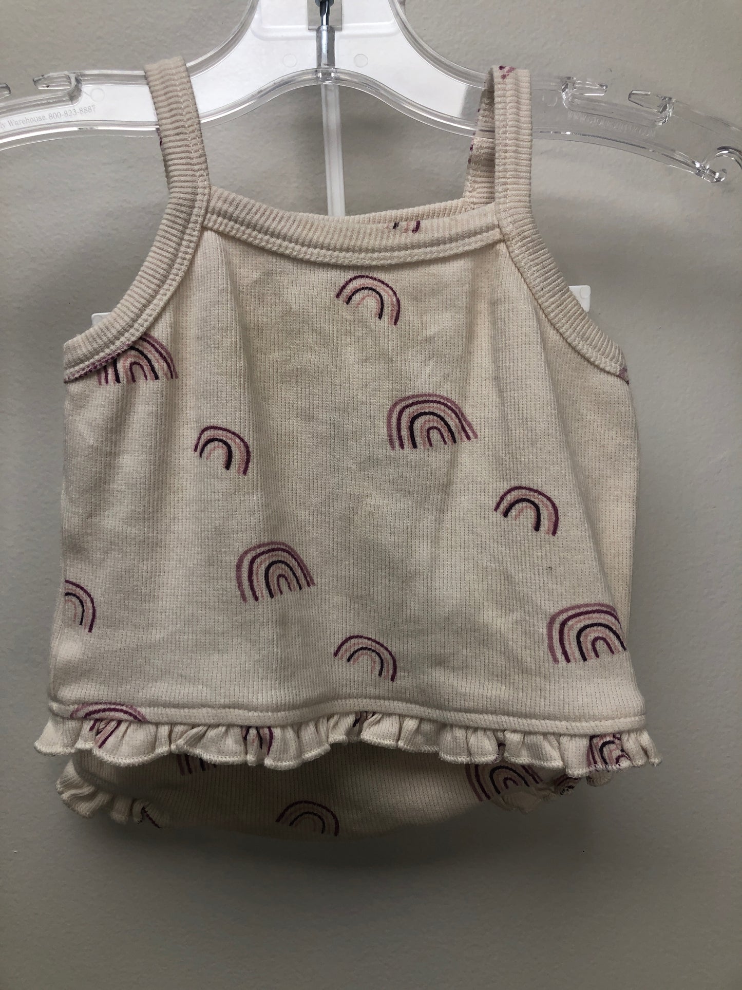 Kate Quinn Child Size 3 Months cream rainbow 2 PC Ensembles