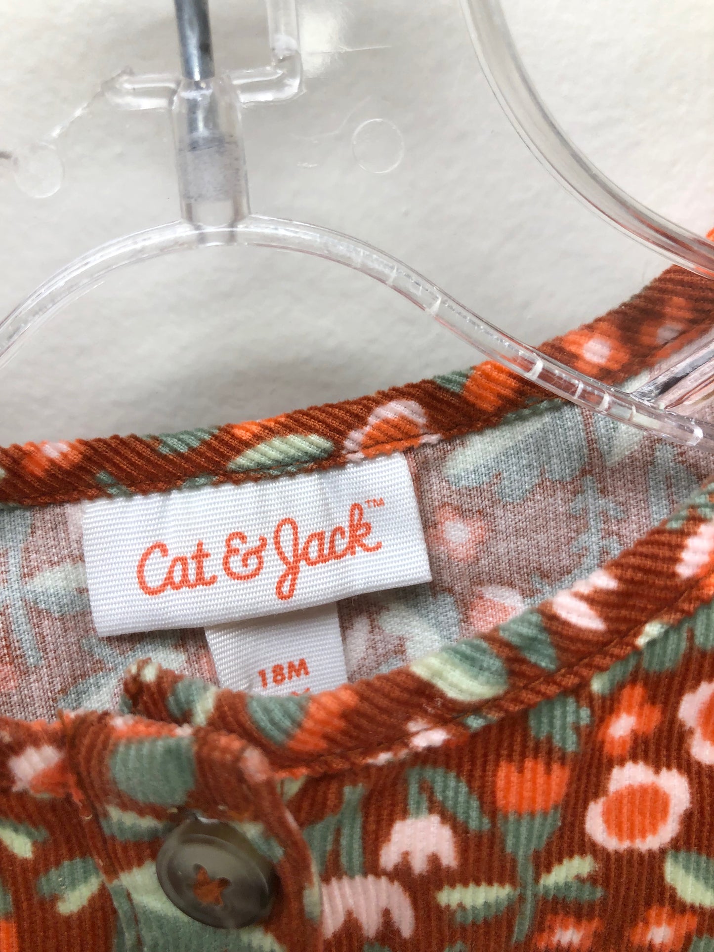 18m Cat & Jack rust floral Dress