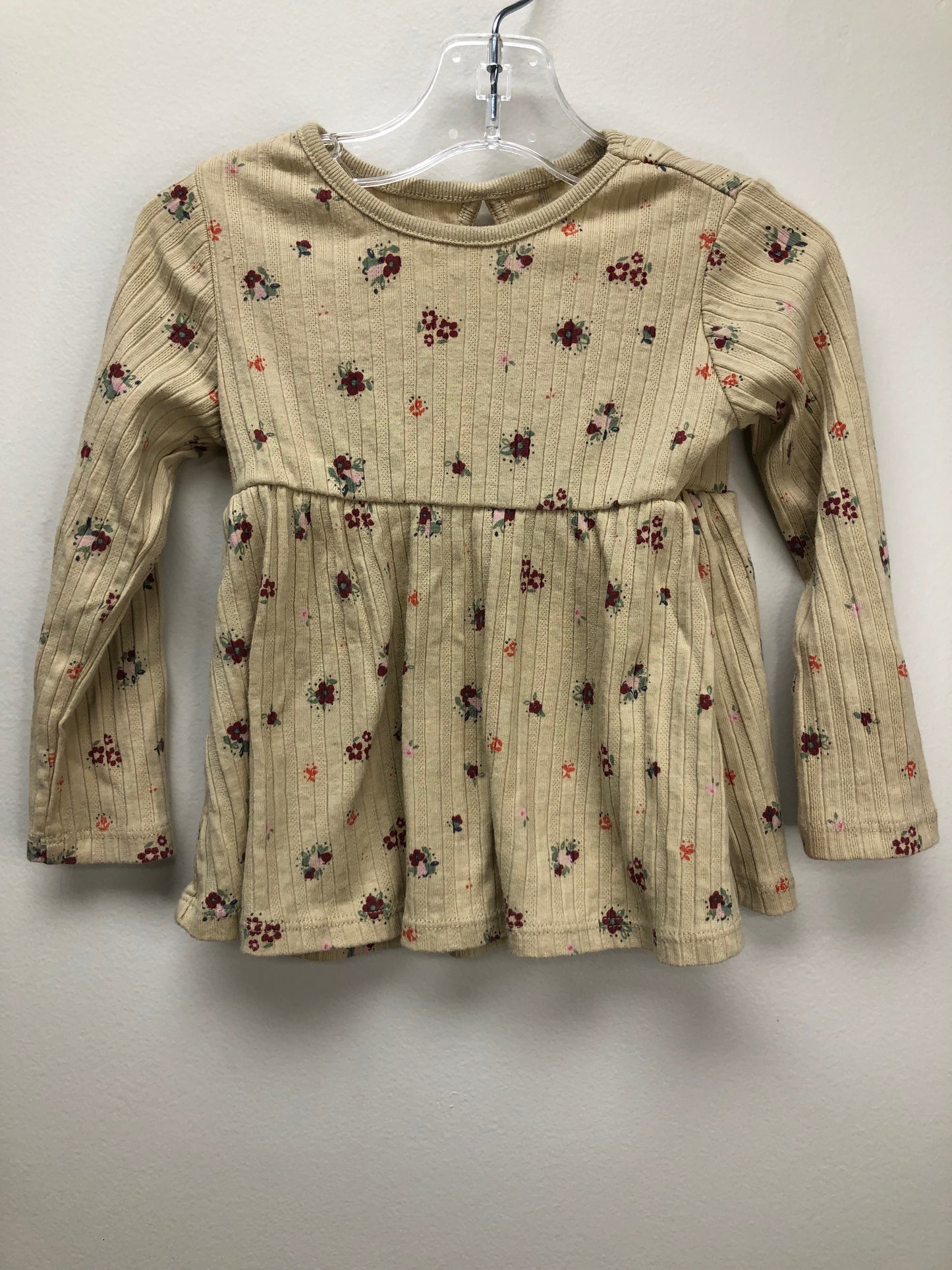 2T Garanimals tan floral Shirt
