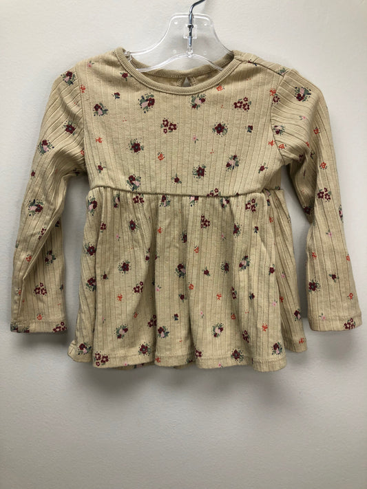 2T Garanimals tan floral Shirt