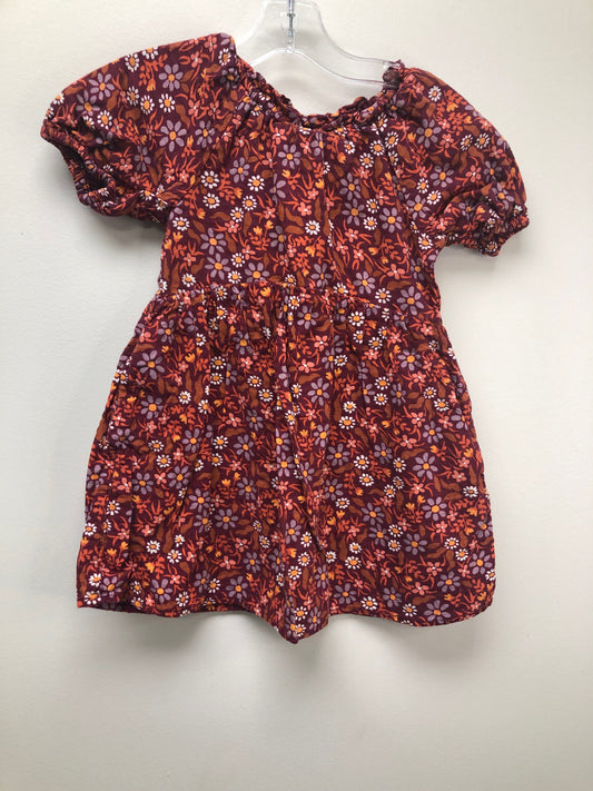 4T Cat & Jack maroon floral Dress