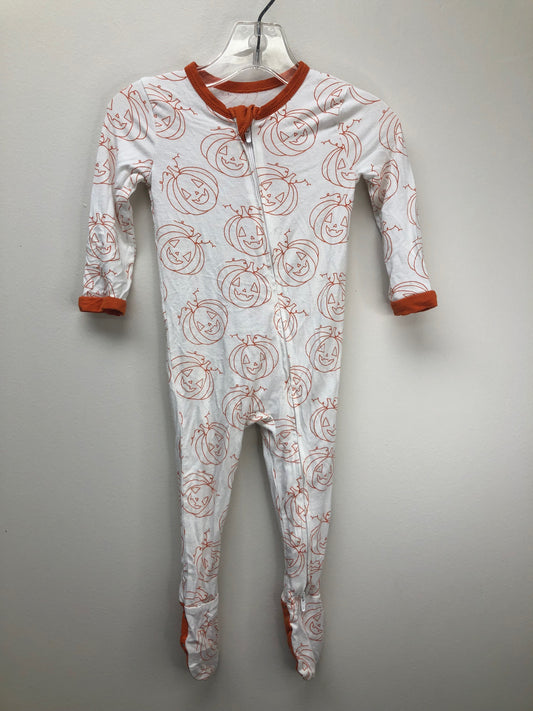 6-12 Months larkspur white pumpkin Pajamas