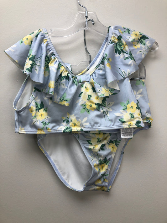 size 14 Janie and Jack blue floral Swimwear