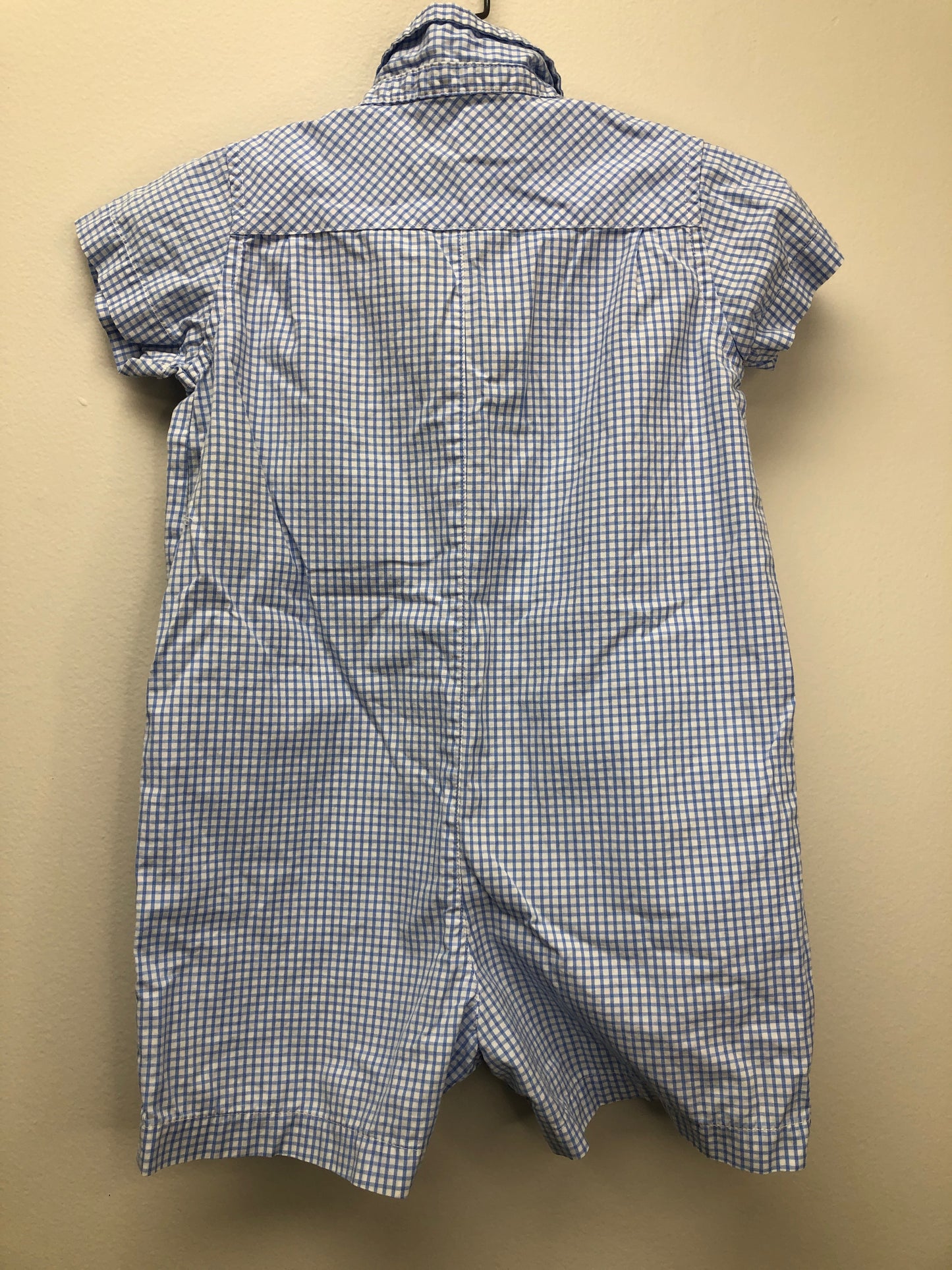 18 Months Ralph Lauren blue checkered 1 PC Ensemble